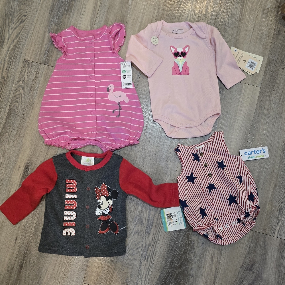 Bundle Of Baby Girls New With Tags Newborn- 6months